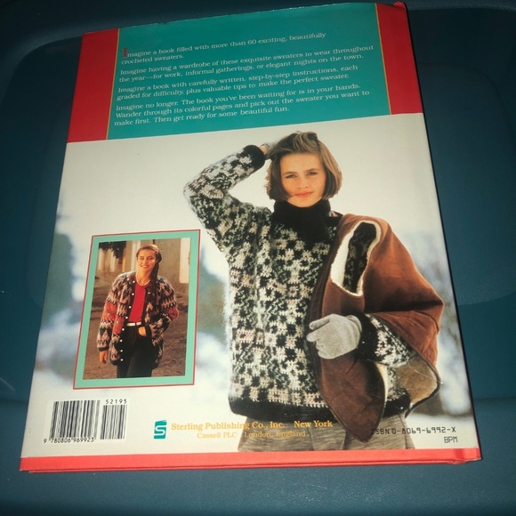 Glorious Crocheted Sweaters- out of print- 60 sweaters to crochet - gently used - Picture 9 of 9